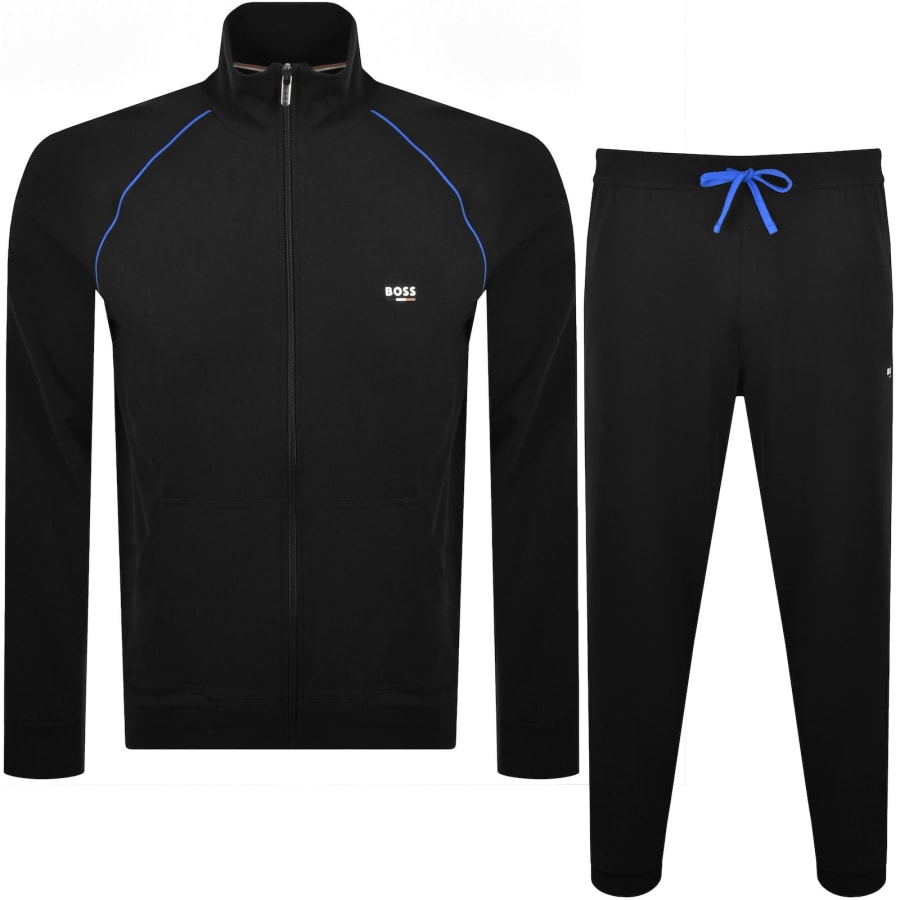 BOSS Oliver Full Zip Tracksuit Black | Mainline Menswear us